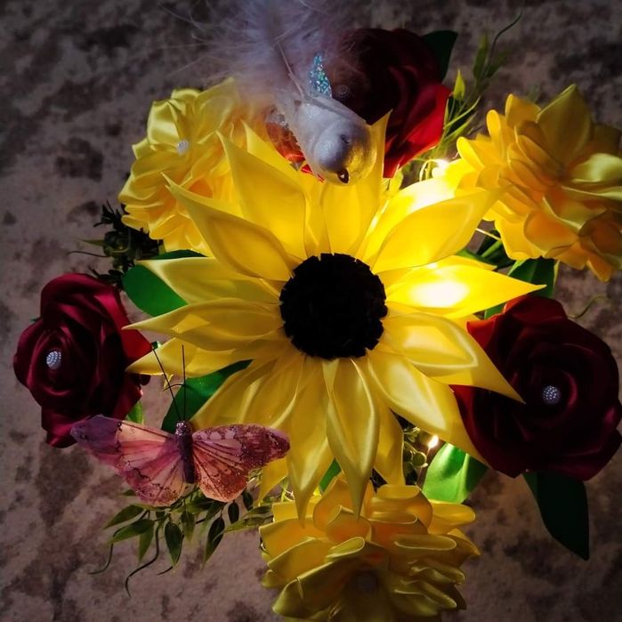 Aranjamente din satin și săpun