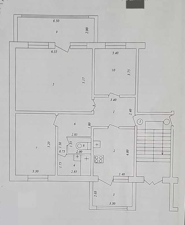 Первушка. 3/1/4, 120м². Банковская. Можно под офис.