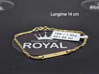 Bijuteria Royal: Brățară aur 18 k/1.40 gr