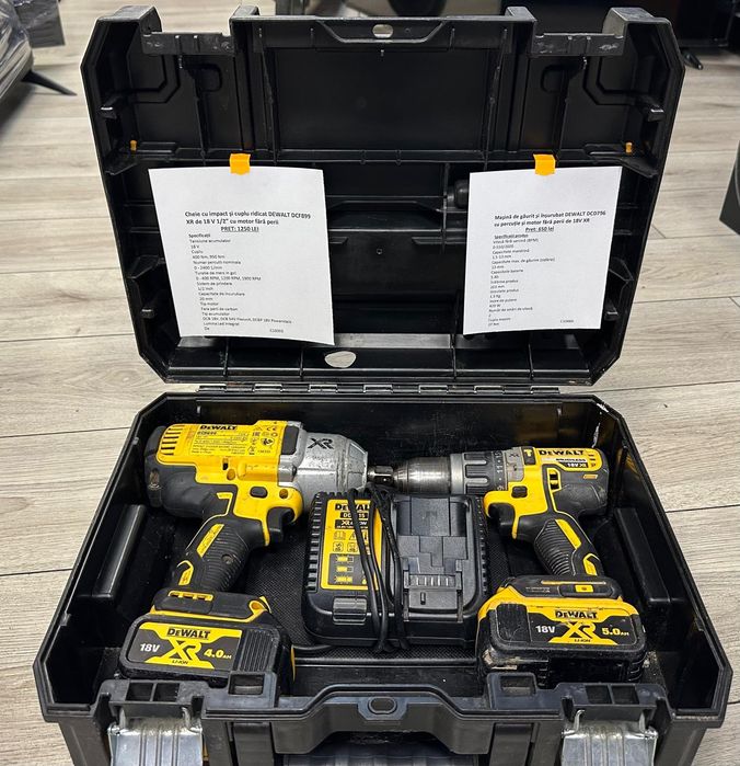 Amanet F28: Cheie cu impact Dewalt DCF899 + Filetanta  Dewalt DCD796