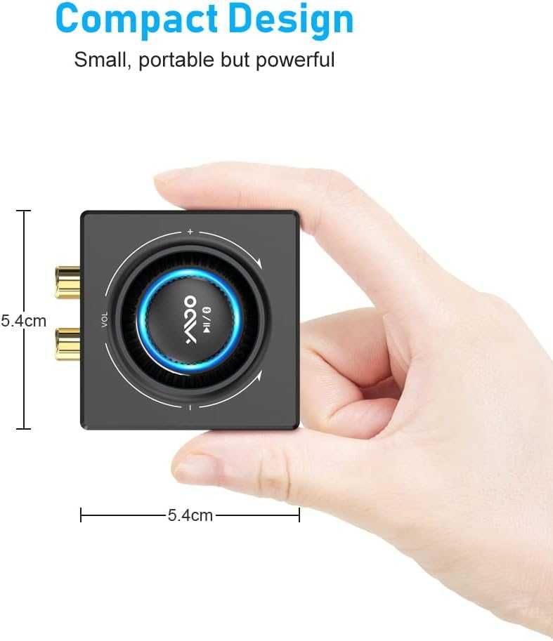 YMOO B06T3 Receptor Adaptor Bluetooth 5.3,RCA jack 3,5mm stereo audio