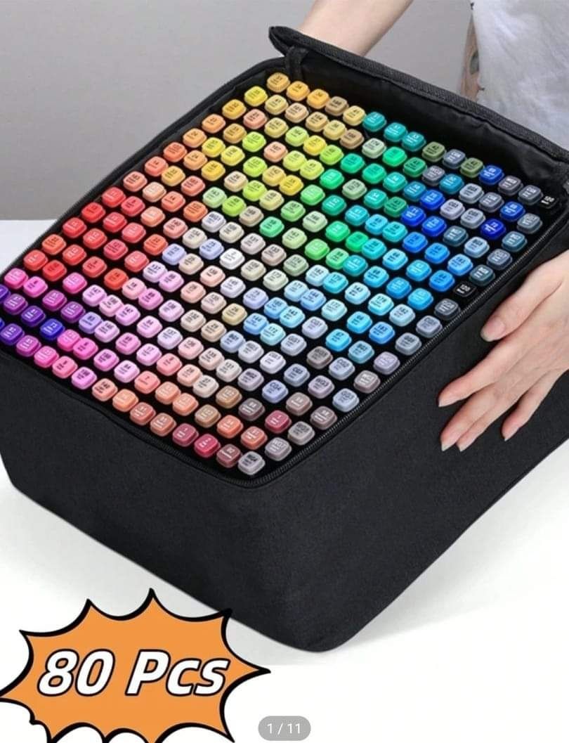 Комплект от 80 броя цветни маркери