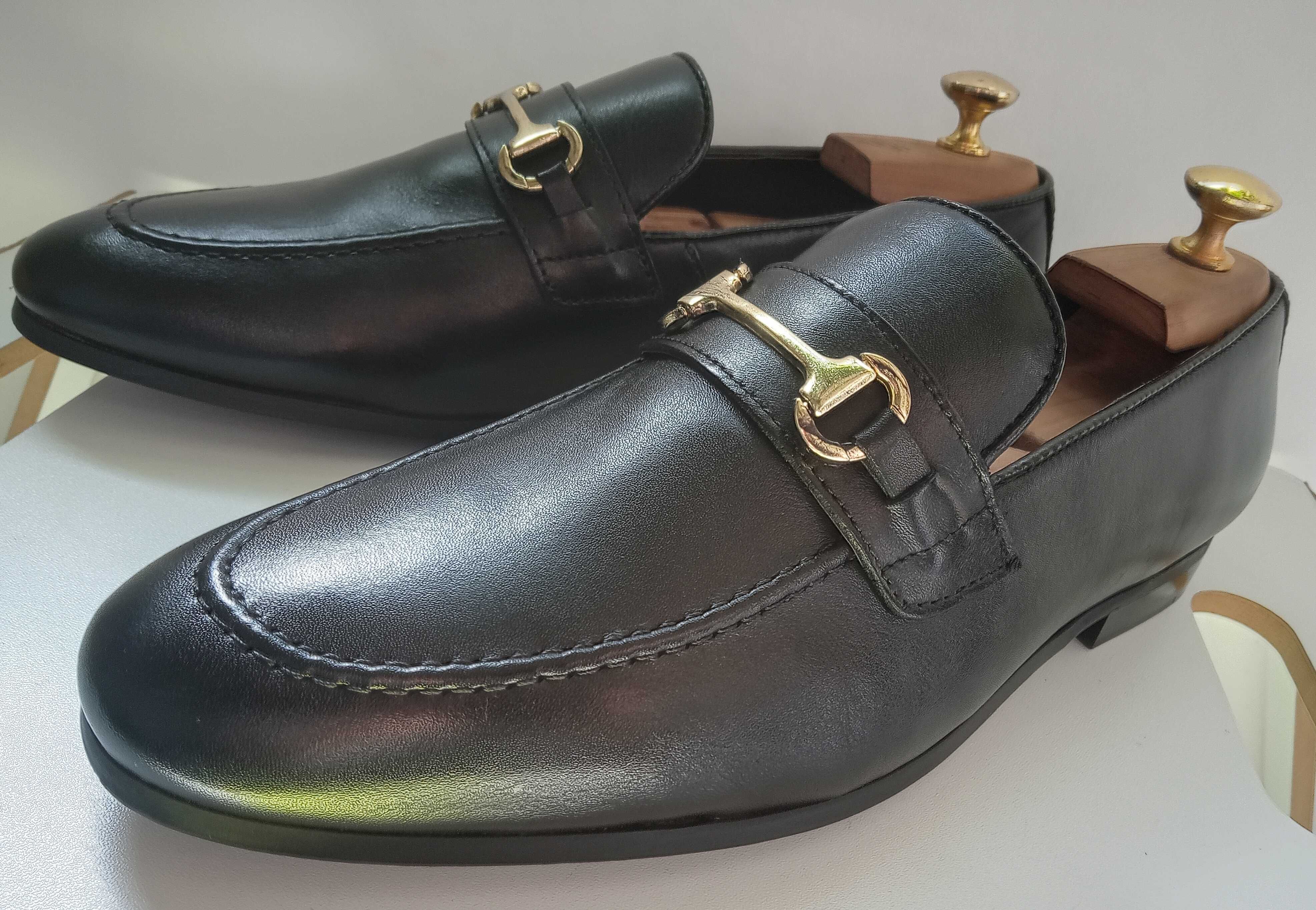 Pantofi loafers premium Walk London 42 piele naturala