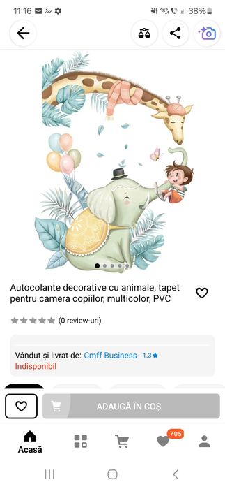 Tapet autocolant bebe nou