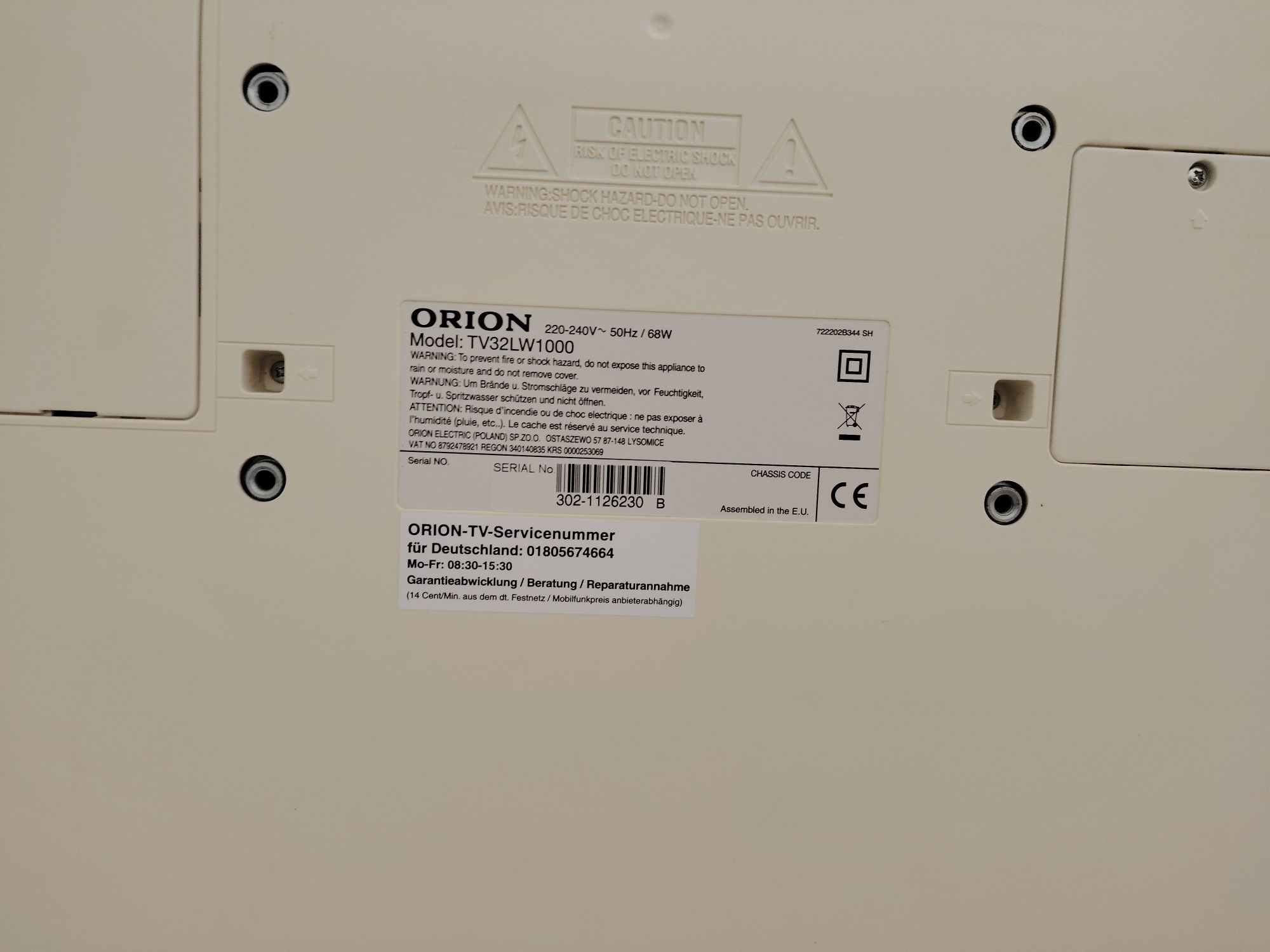 Orion tv телевизор лед 32
