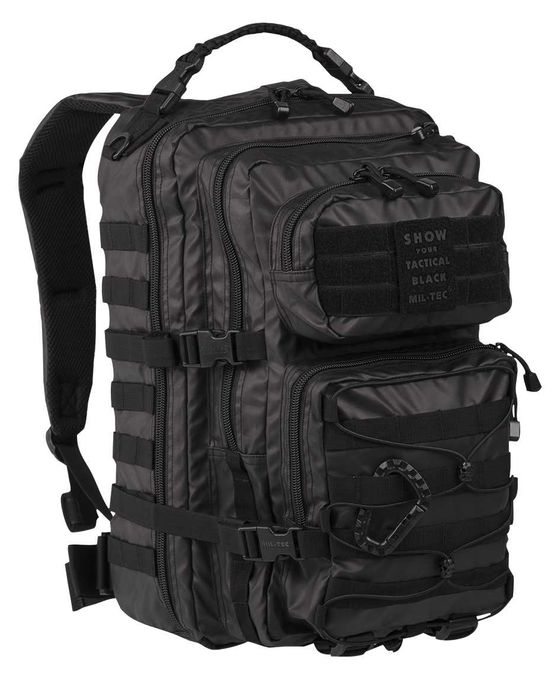 RUCSAC MILTEC Tactical Black 36 Litri - Ghiozdan Impermeabil Militar