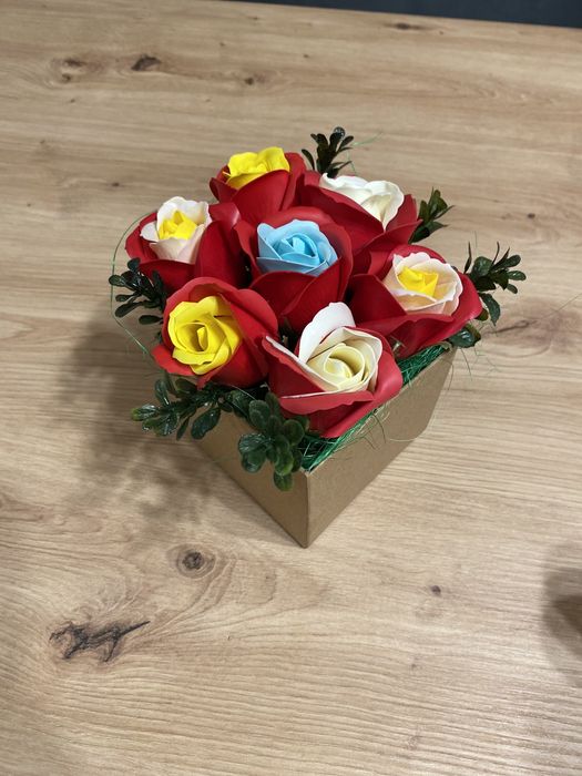 Букет от сапунени цветя