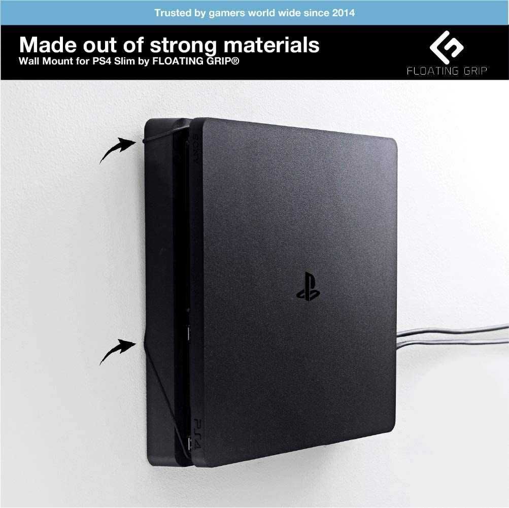 окачване на PlayStation 4 slim за стена