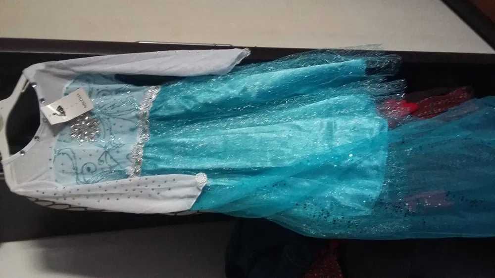 Rochie rochita Elsa Frozen NOUA 2,3,4,5, 6,7,8,9 ani