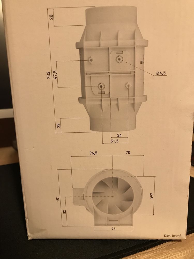 vand ventilator montare pe tubulatura. Ideal si pentru bucatari!