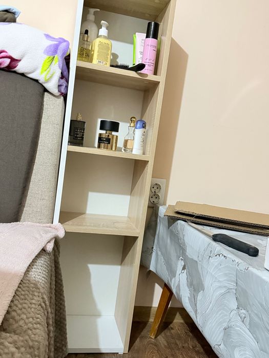 Холна секция в бяло и кафяво