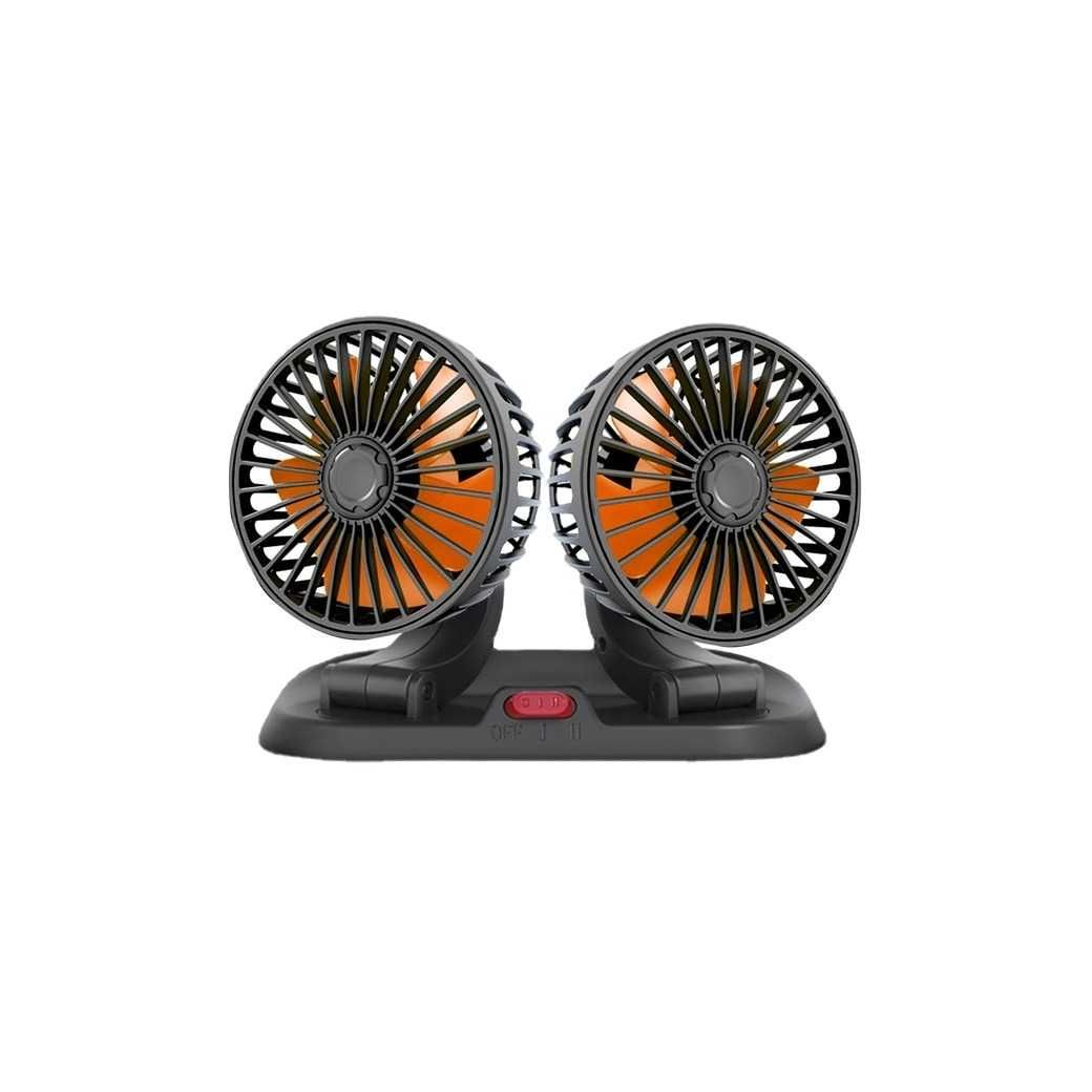 Ventilator auto,birou,etc dublu cu functie de RACIRE prin USB  12-220V