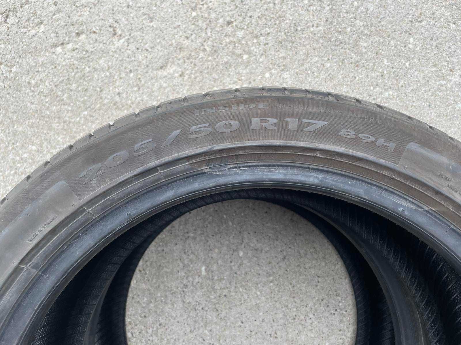 2бр гуми Pirelli 205/50/17 dot1221 | 6mm