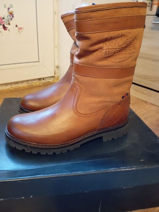 Ghete barbati din piele naturala