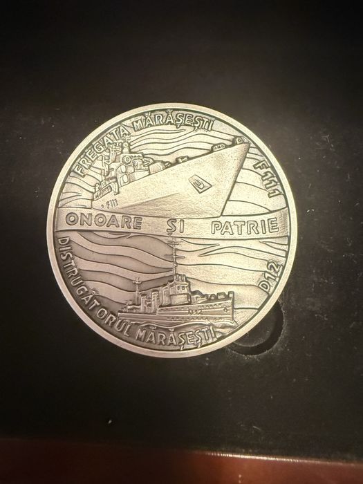 Moneda lingou Argint pur 999% ziua Marinei