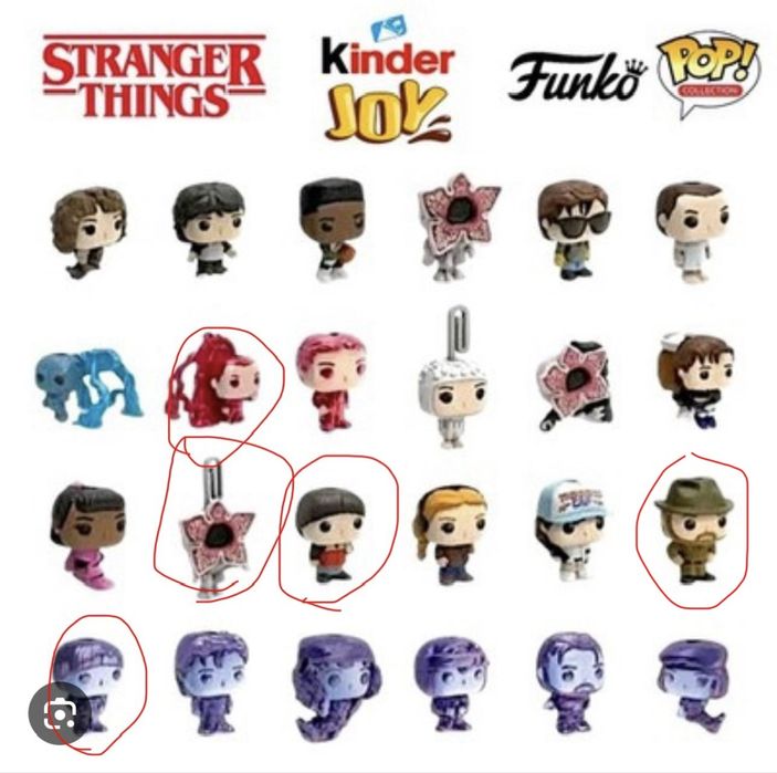 Обмен kinder joy stranger things / осд очень странные дела киндер джой