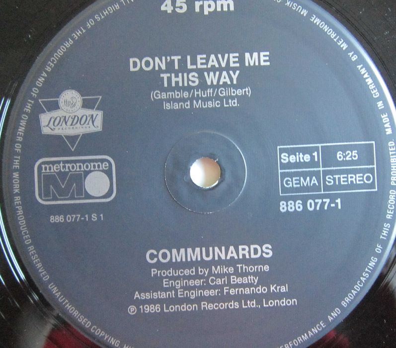 vinil rar Communards Jimmy Somerville, Cole 1986 Electronic Synth-pop