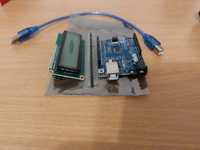Arduino UNO R3 + cablu USB + LCD 1602 I2C verde