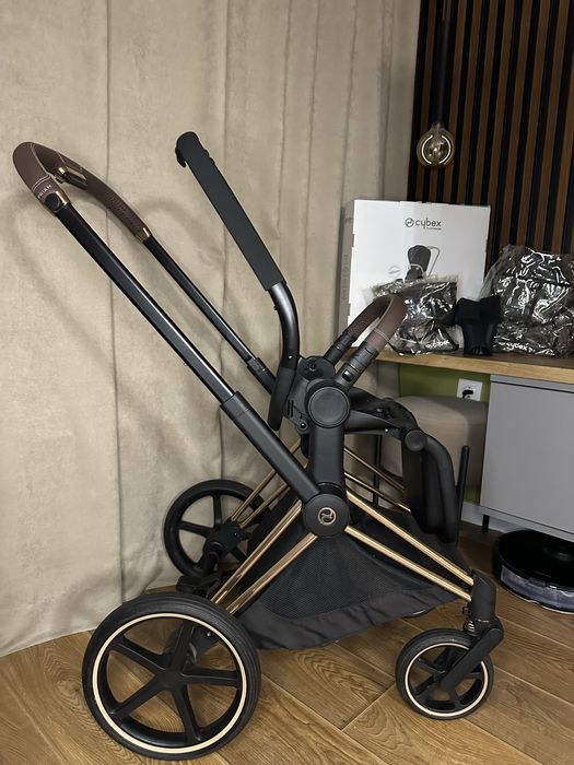 Количка Cybex Priam 4 Simply Flowers Platinum Сайбекс Приам Прайм 4