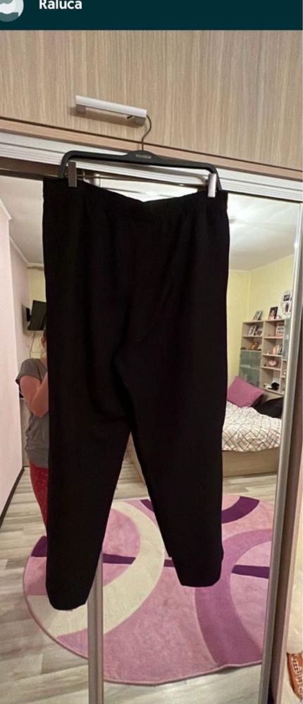 Pantaloni nepurtati negrii H&M noi masura 42