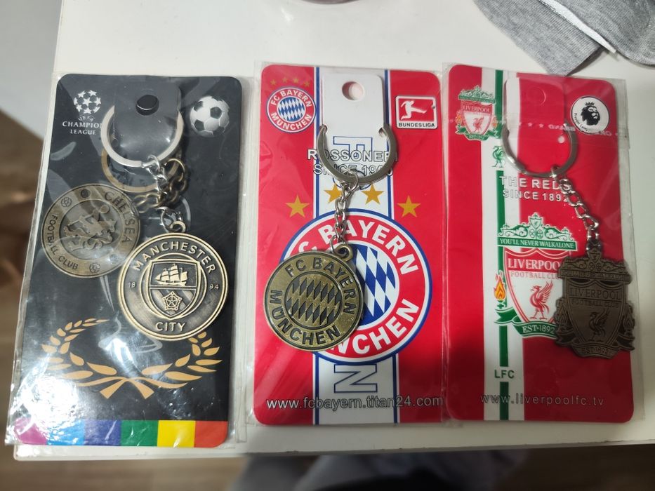 Breloc metalic Chelsea City Liverpool Bayern