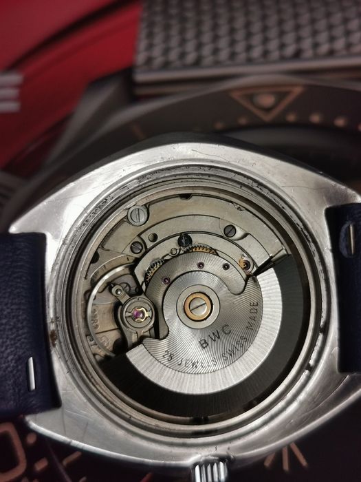 Ceas vintage BWC automatic tip rally cadran rar