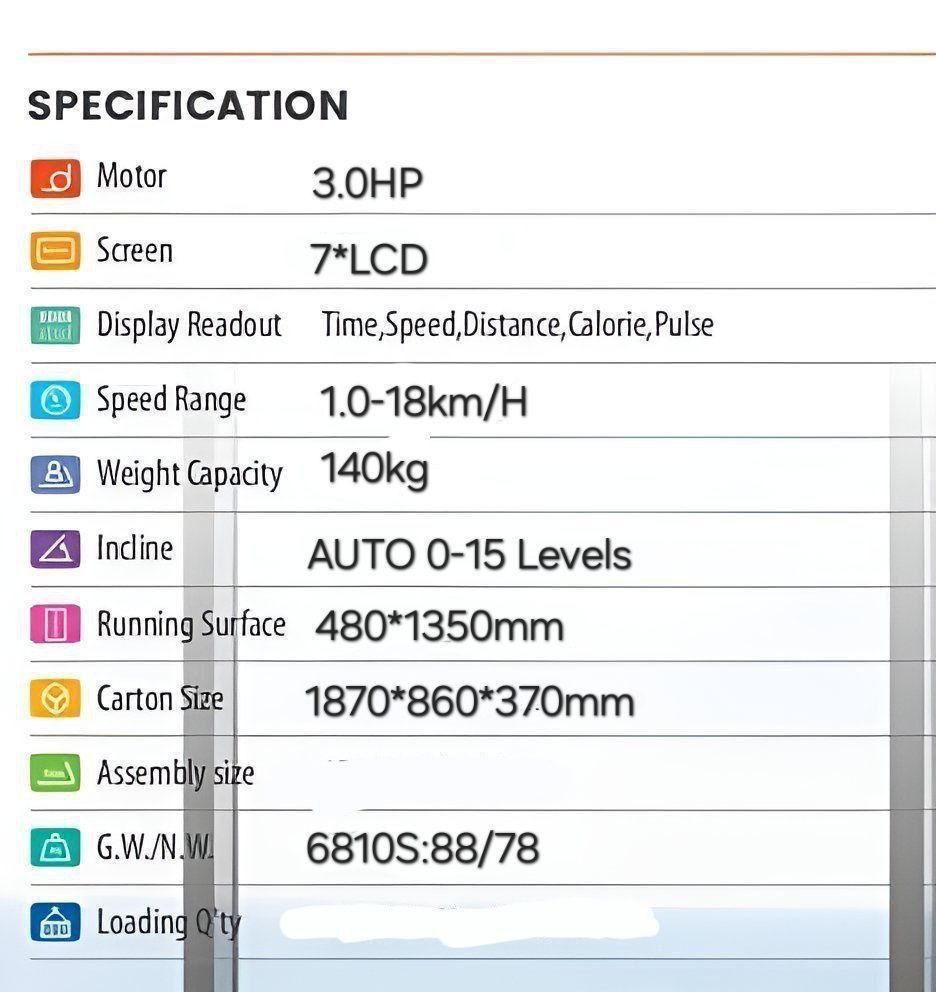 Беговая дорожка 6810 wifi Fitnes geat