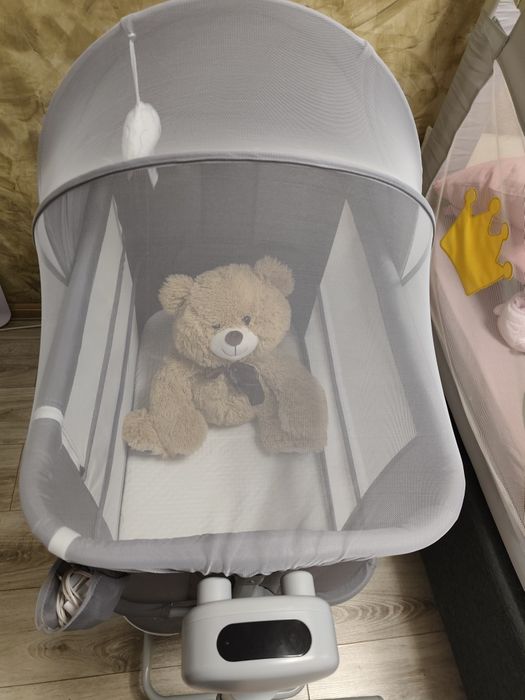 Pătuț cu sistem de legănare electric 3 în 1