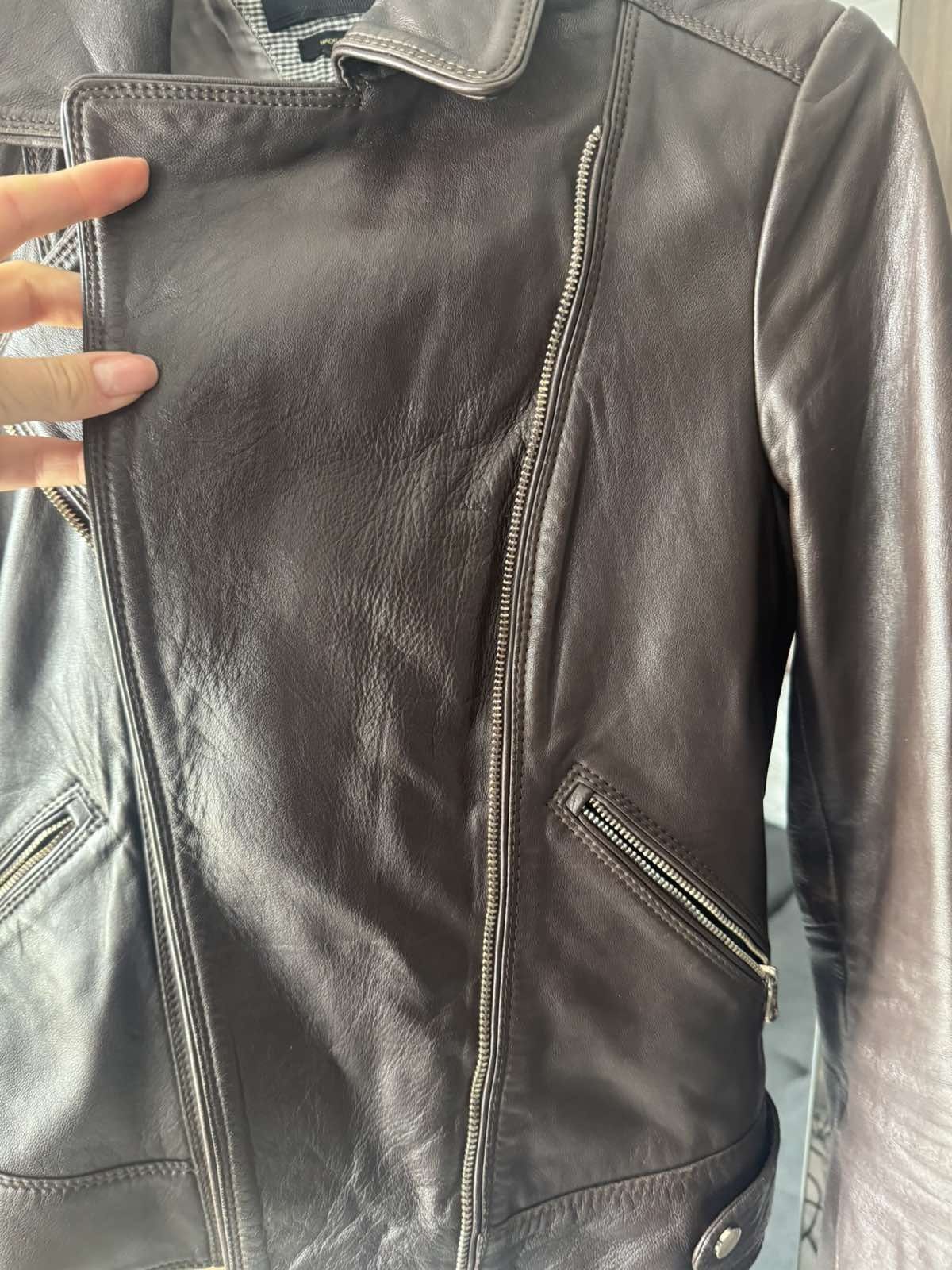 Кожено яке  massimo dutti
