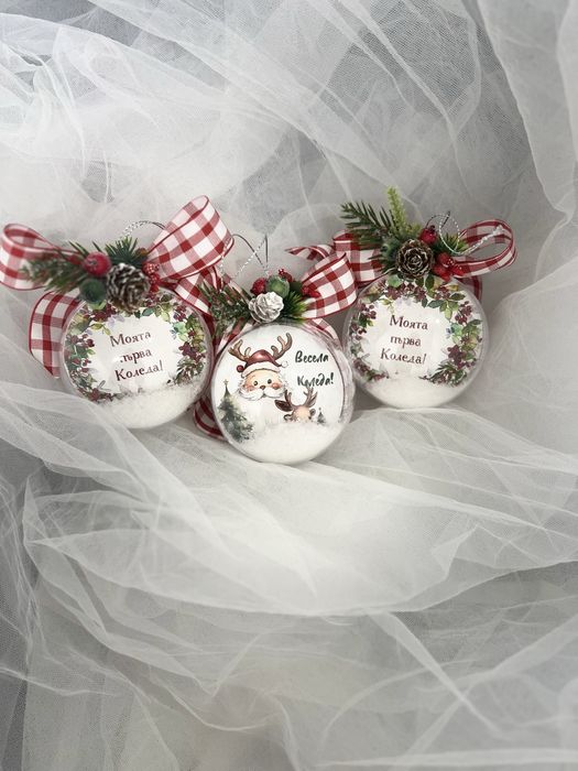 Коледни топки със снимка