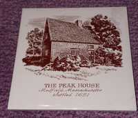 Ceramica handmade The Peak House, Medfield Mass, Settled 1651