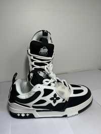 Adidasi Louis Vuitton LV Skate Sneakers, black and white, marimea 41