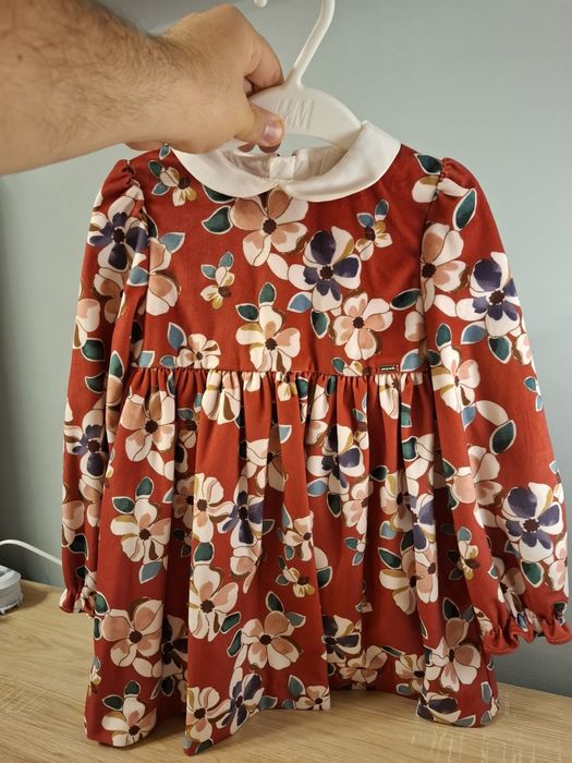 Rochie superba din catifea, pentru fete, Mayoral, marimea 92-98