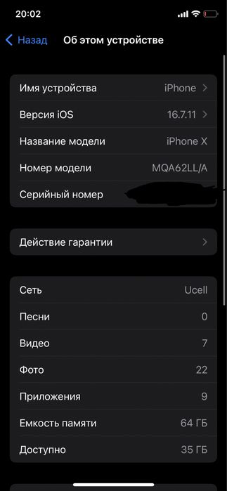 Iphone X xolati yaxshi