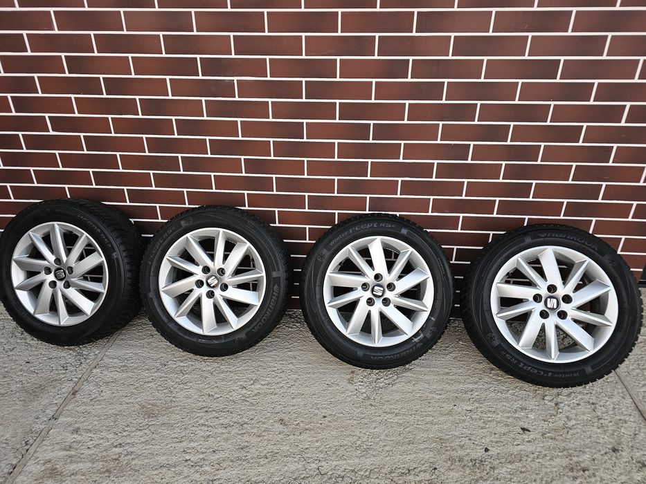 Jante Seat Ibiza 15" / Cauciucuri 185/60/15 Hankook iarna 2021 /
