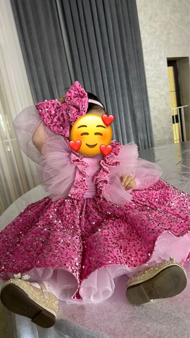 Нарядное детское платье ручной работы