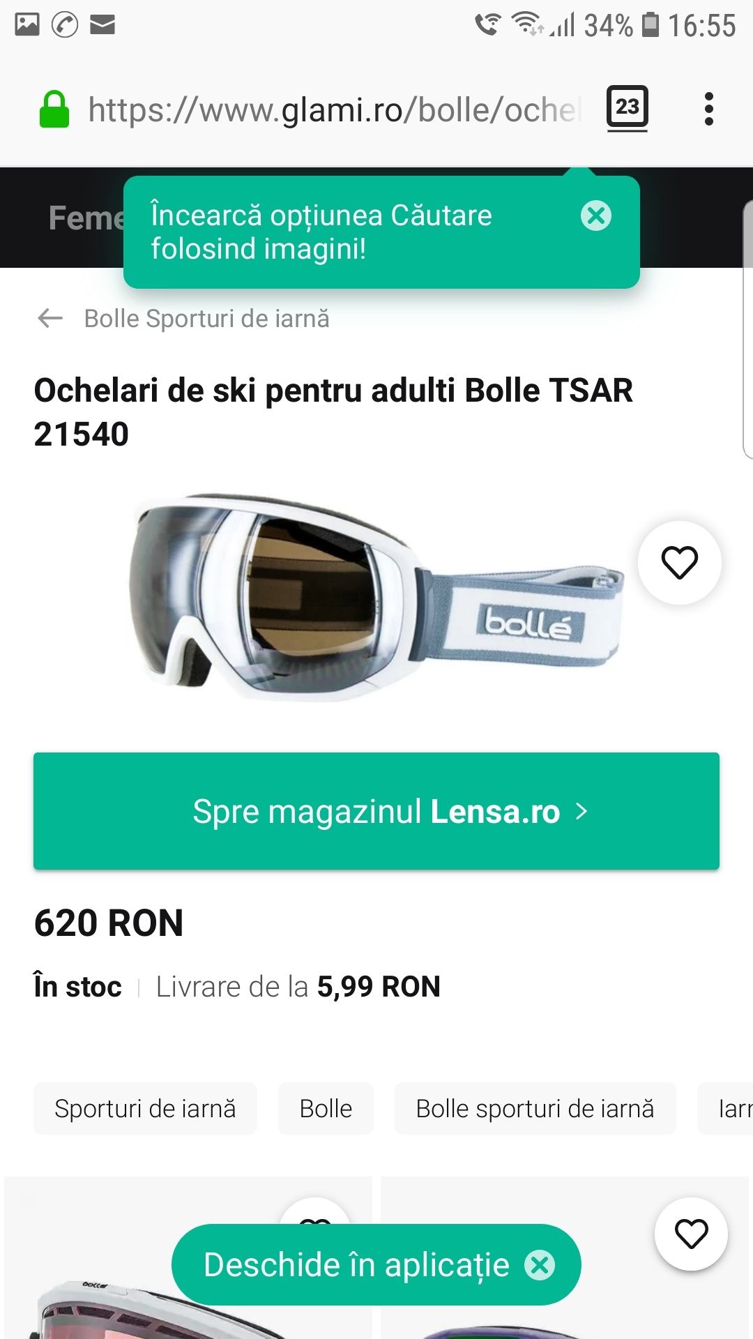 Vand ochelari ski BOLLÉ  TSAR 21540