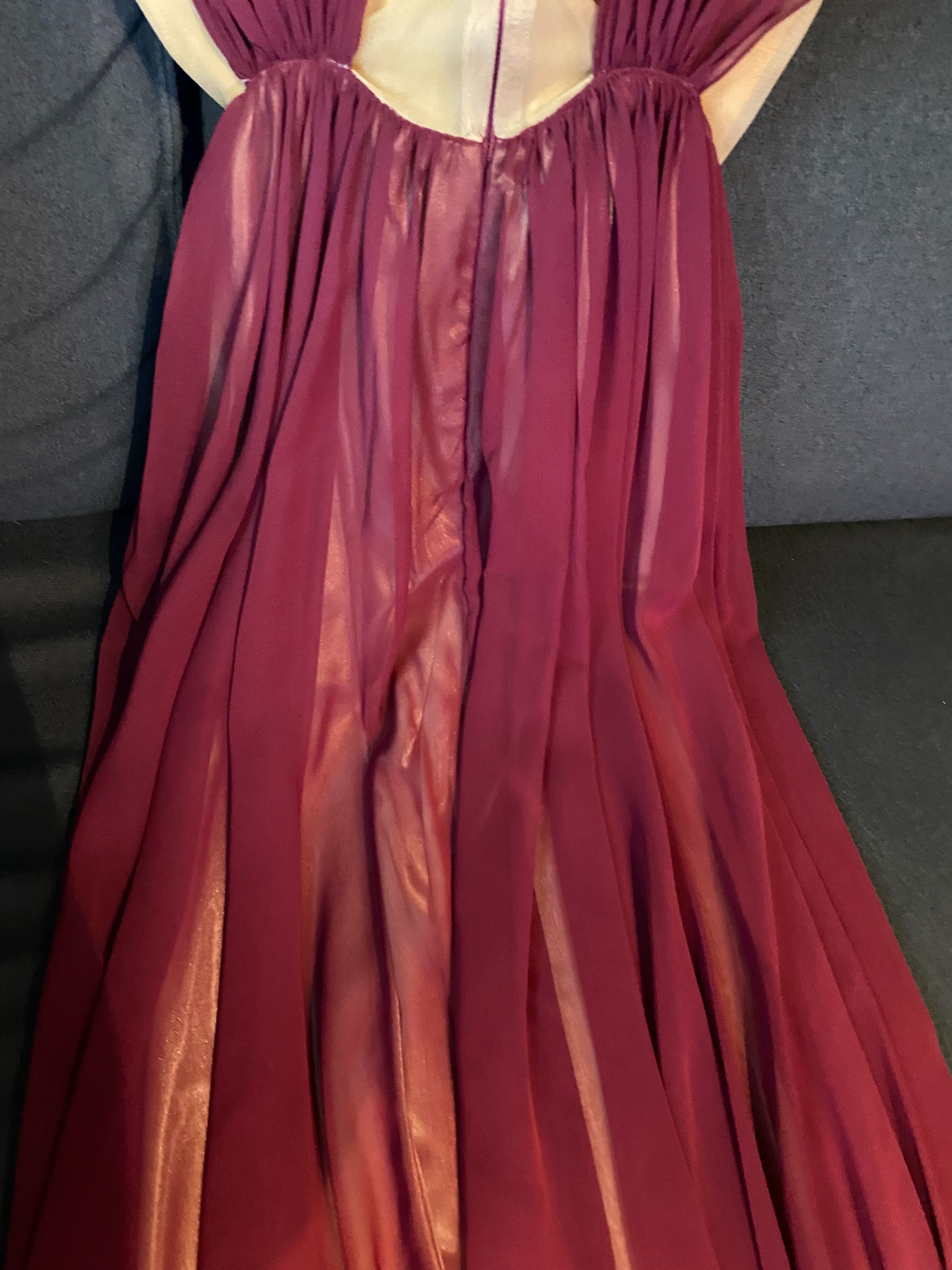 Rochie eleganta bordo -atelier Aerial