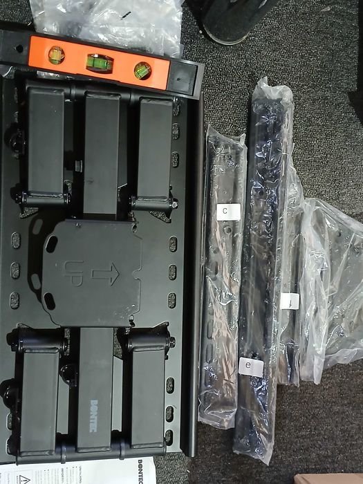 Suport perete TV BONTEC, 37-80", brat dublu, 65 kg, VESA 600x400