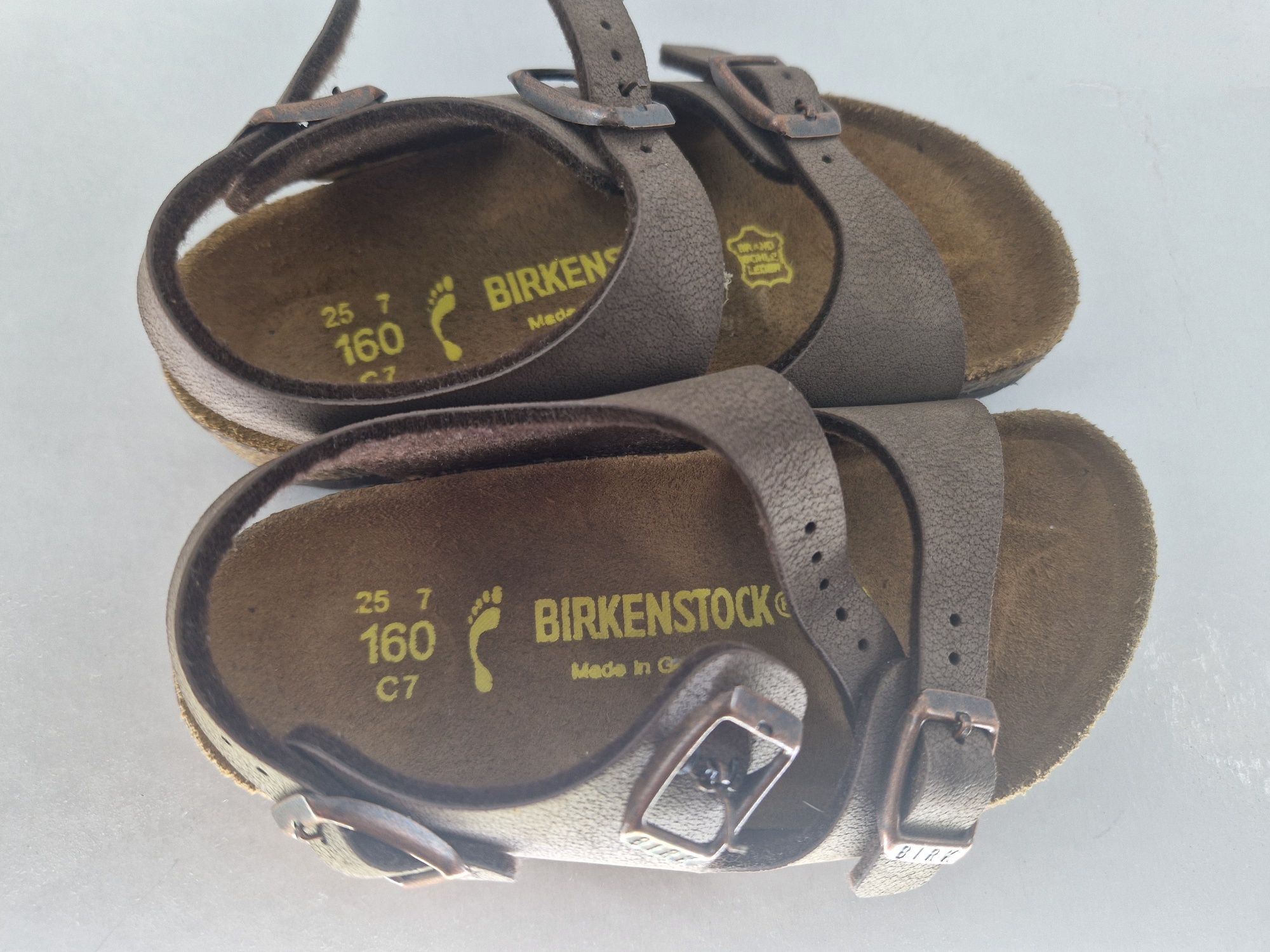 Sandale noi Birkenstock din piele, nr 26, pentru copii, unisex
