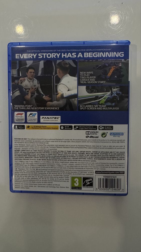 F1 2021 игра за PS5