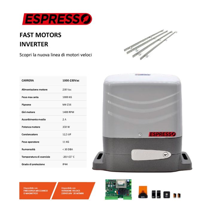 БЪРЗ мотор VDS ESPRESSO 1000кг