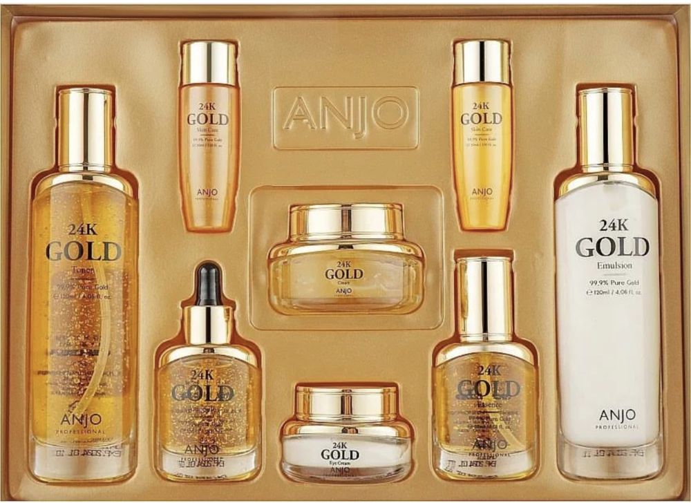 anjo 24k gold skin care 6set