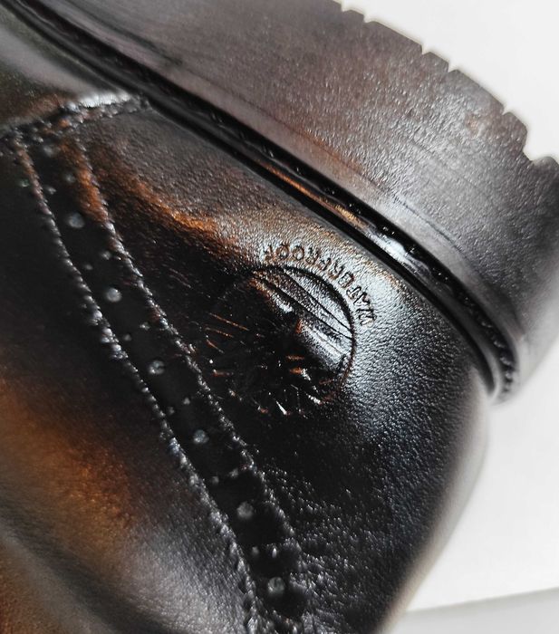 Ghete lace up 42 brogue Timberland piele naturala moale negru