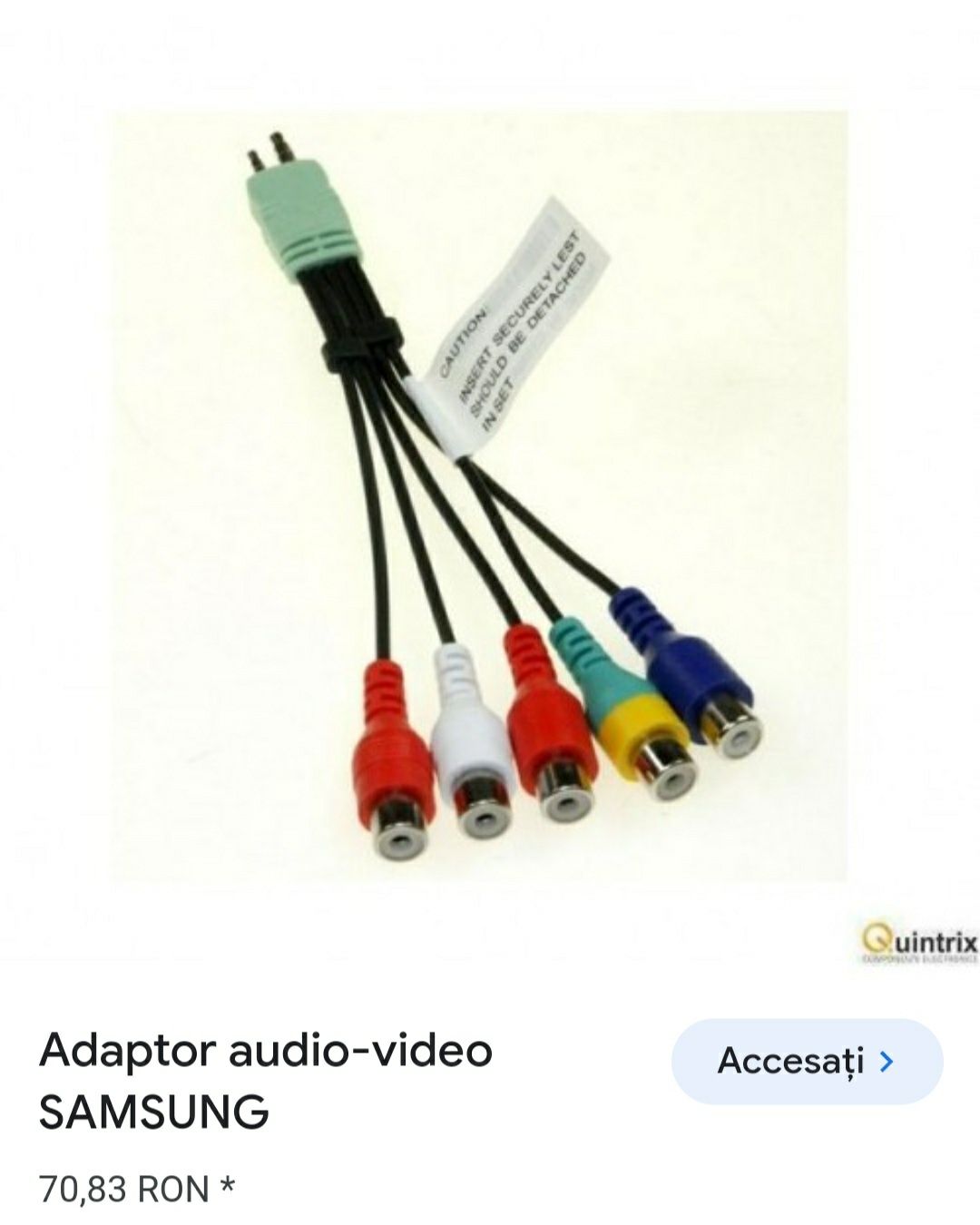Adaptor audio - video pentru tv Samsung