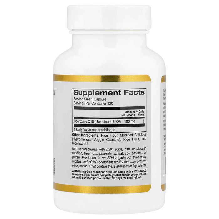 Коэнзим Q10, California Gold Nutrition, 100 мг, 120 капсул