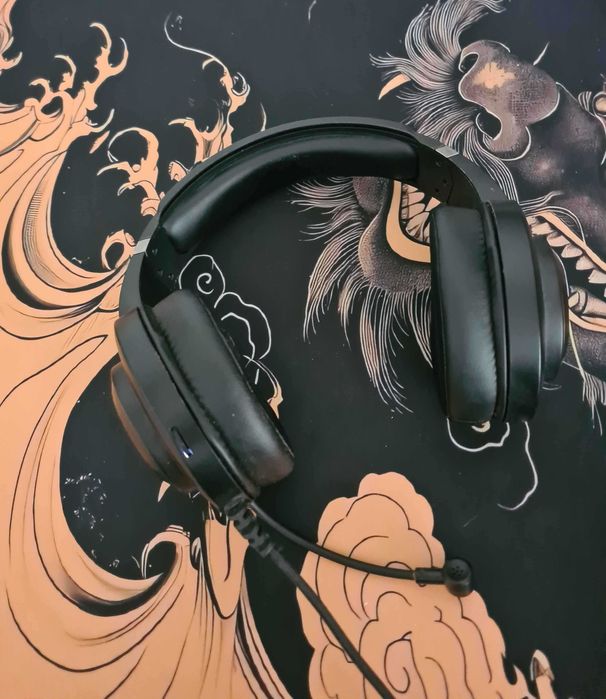 Casti Gaming A4TECH Bloody G220S, Microfon, Negru/Rosu