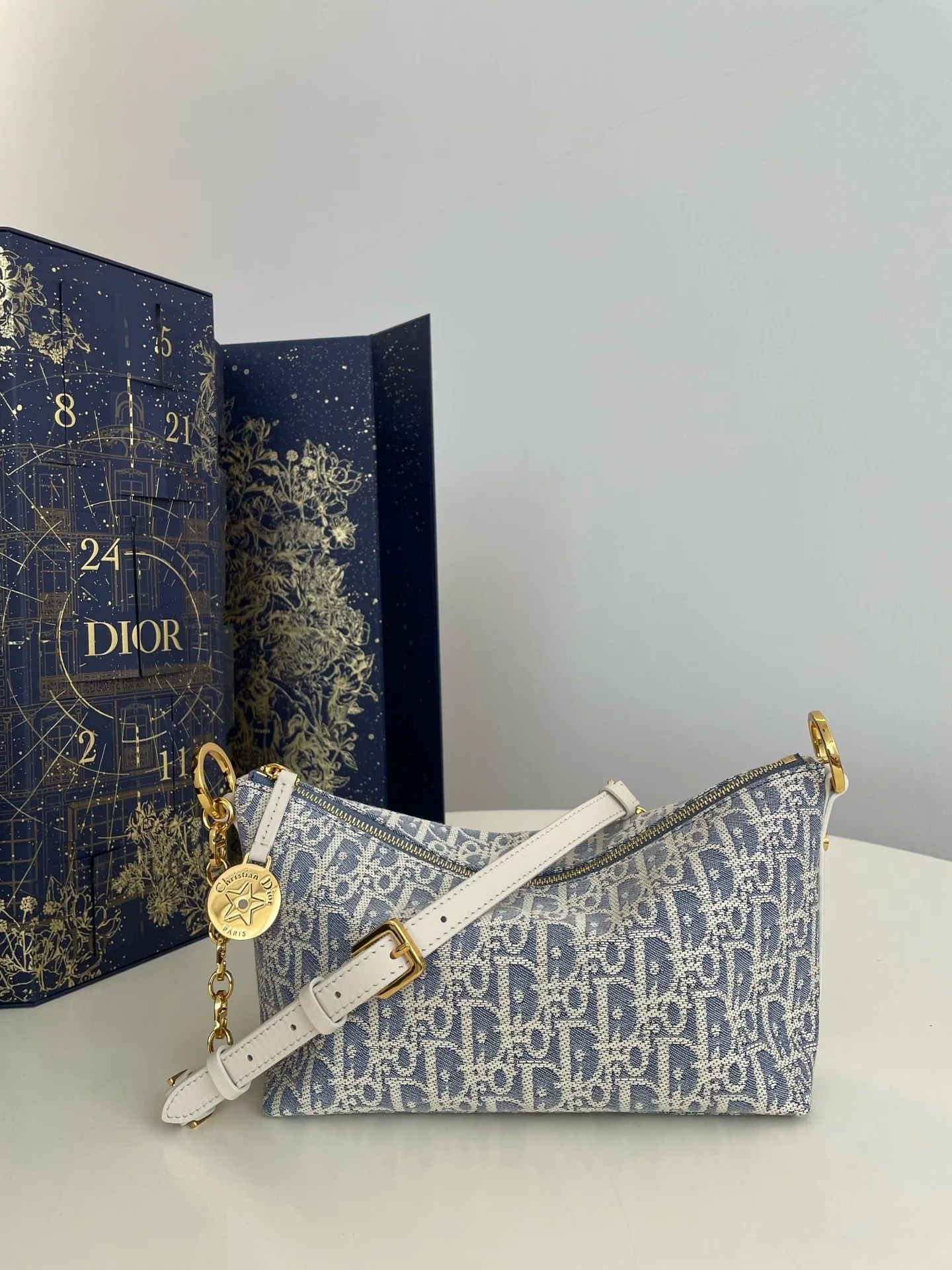Dior Diorstar Hobo Blue Oblique Chambray