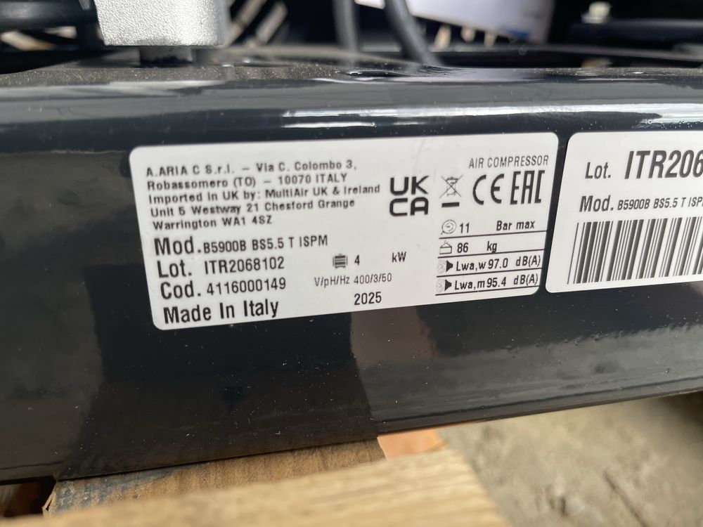 Compresor aer ABAC 5.5HP - 4kw - 11bar / Atlas Copco 653l/min 86kg