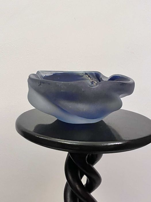 Centru de masa cristal bizonat MURANO bibelou bibelouri scrumiera